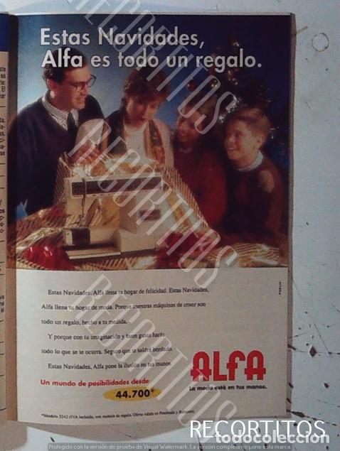Cine: ALFA MAQUINA DE COSER ANUNCIO PUBLICIDAD