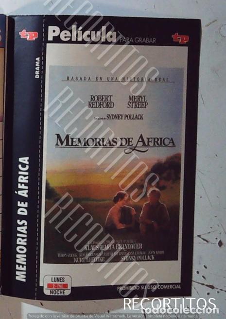 Cine: MEMORIAS DE AFRICA ROBERT REDFORD MERYL STREEP