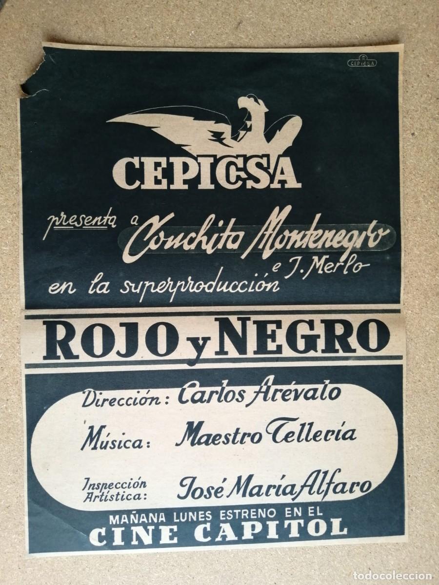 Cine: ANUNCIO CINE. ROJO Y NEGRO (ISMAEL MERLO) CEPICSA
