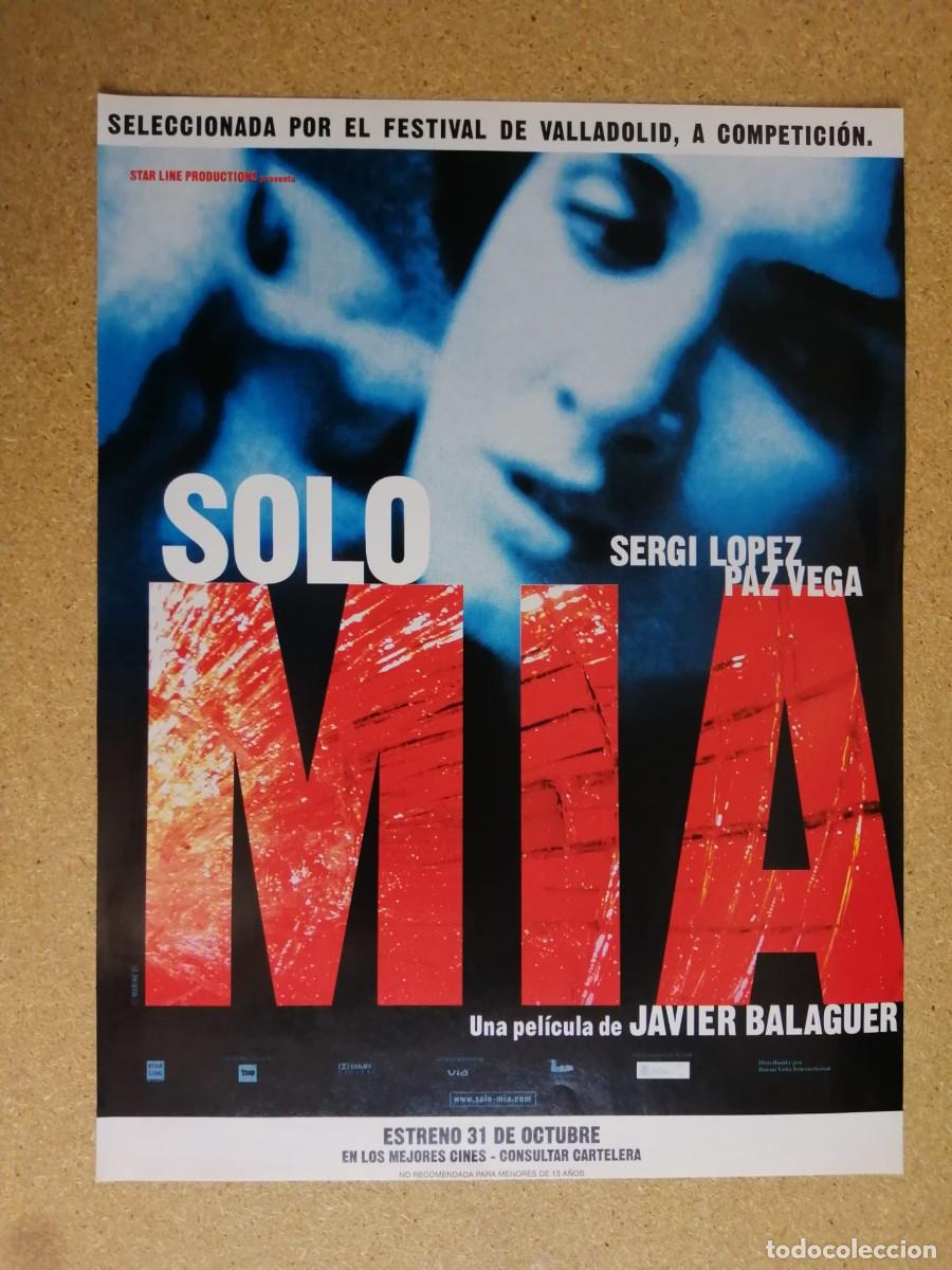 Cine: ANUNCIO CINE. SOLO MIA (PAZ VEGA - SERGI LOPEZ)