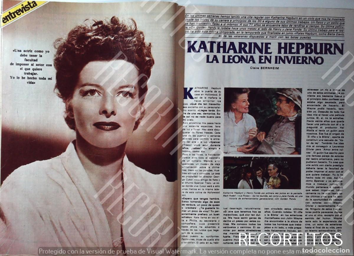 Cine: KATHARINE HEPBURN ENTREVISTA 1981 HENRY FONDA