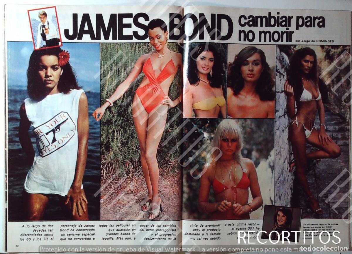 Cine: JAMES BOND 007 MISS MONNEYPENNY ROGER MOORE URSULA ANDRESS SEAN CONNERY DIANA RIGG LOIS CHILES