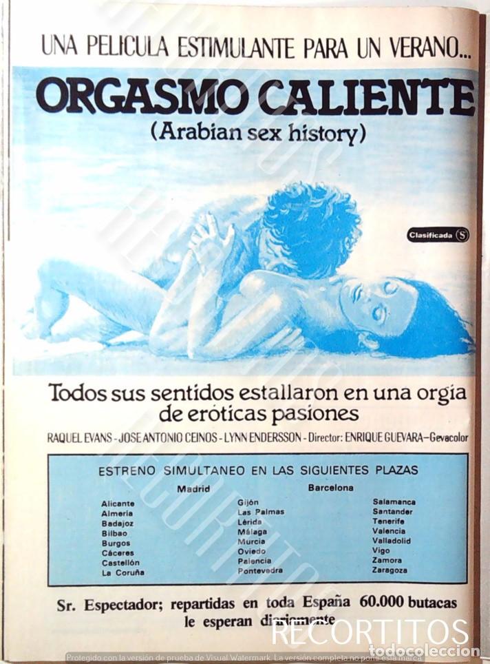 Cine: ORGASMO CALIENTE ARABOAN SEX HISTORY RAQUEL EVANS JOSE ANTONIO CEINOS LYNN ENDERSSON
