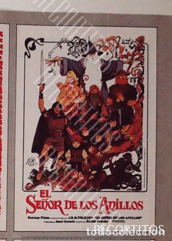 Cine: el se&ntilde;or de los anillos pelicula de animacion lord of the rings