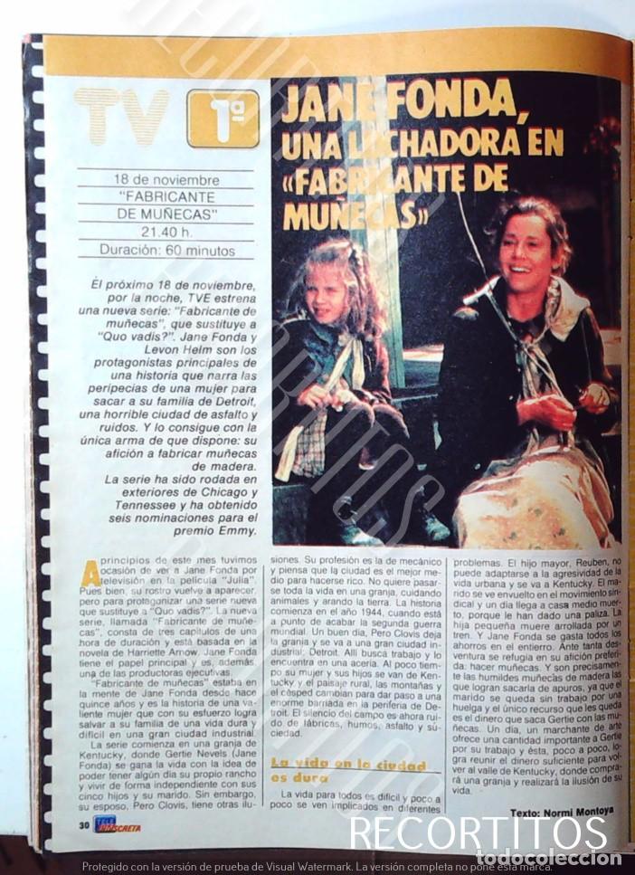 Cine: FABRICANTE DE MU&Ntilde;ECAS JANE FONDA