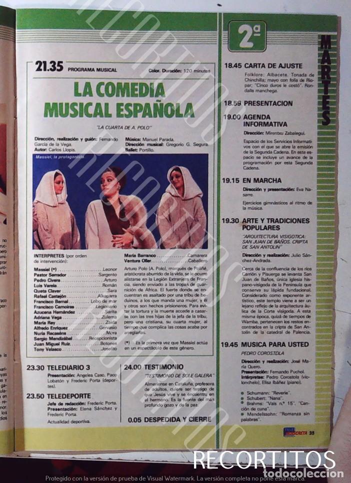 Cine: MASSIEL LA CUARTA DE A POLO LA COMEDIA MUSICAL ESPA&Ntilde;OLA PINO MICOL DON QUIJOTE