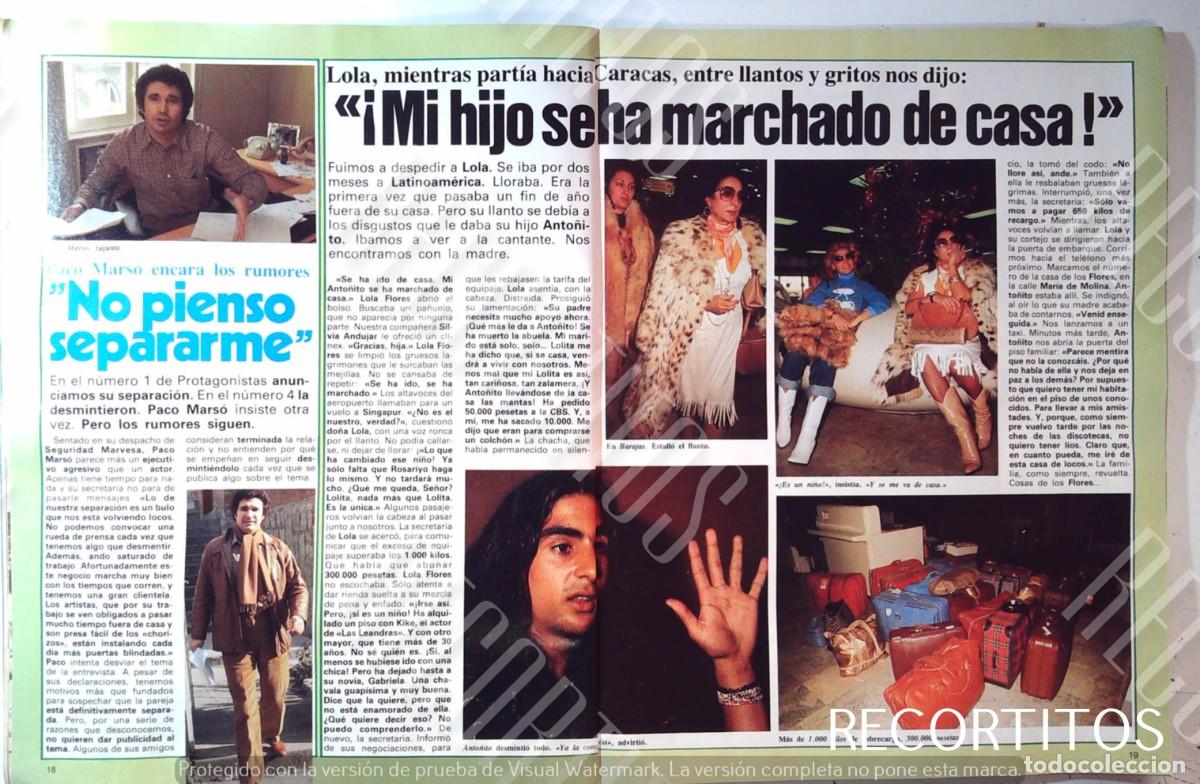 Cine: ANTONIO FLORES LOLA PACO MARSO