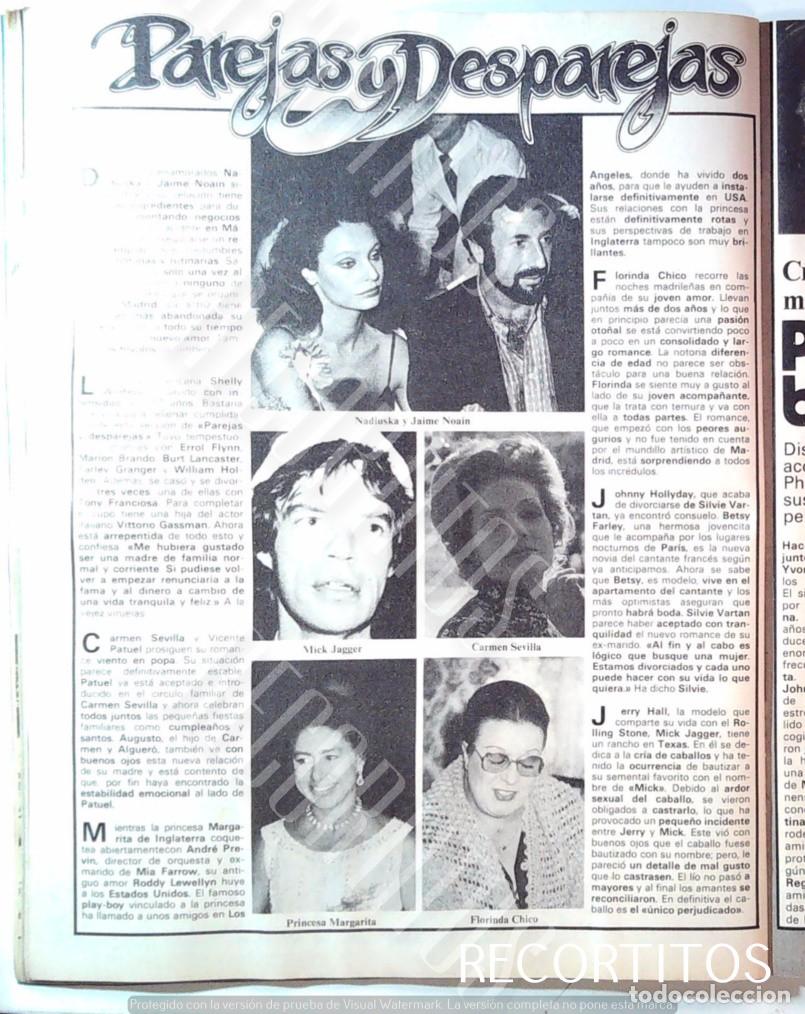Cine: NADIUSKA CARMEN SEVILLA MICK JAGGER FLORINDA CHICO LA PRINCESA MARGARITA