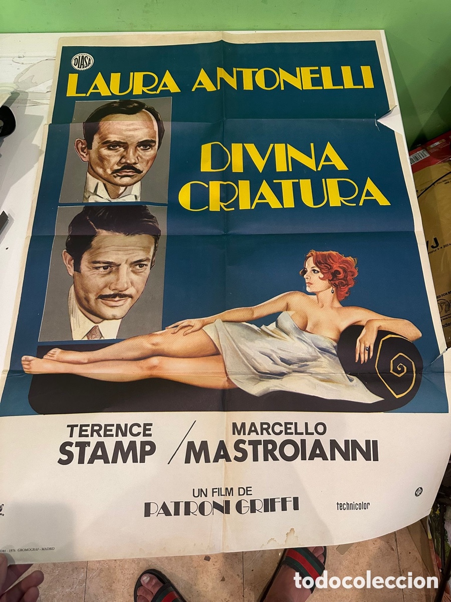 Cine: Cartel original de cine &ldquo;Divina Criatura&rdquo; &ndash; Laura Antonelli &ndash; 100 &times; 70 cm