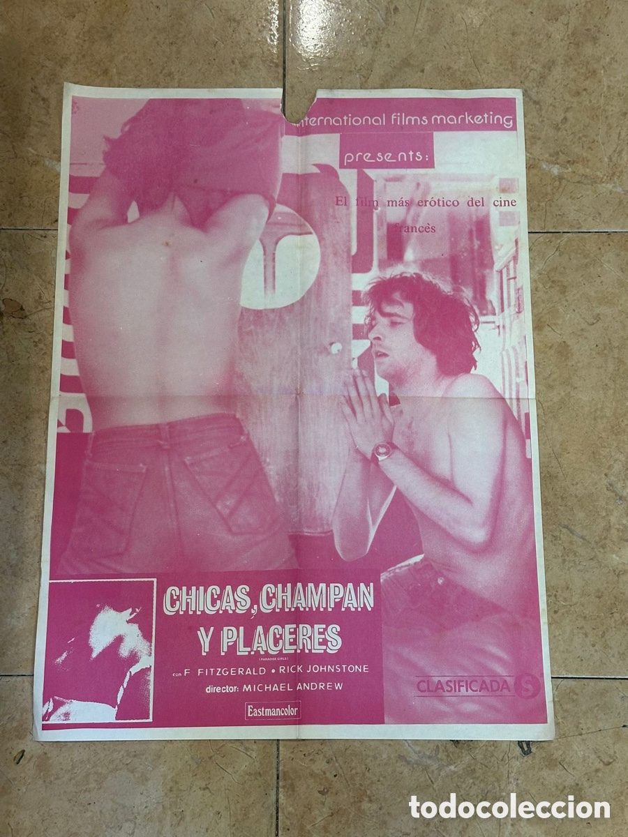 Cine: Cartel de cine original Chicas, Champ&aacute;n y Placeres &ndash; Paradis Girls &ndash; Clasificada S