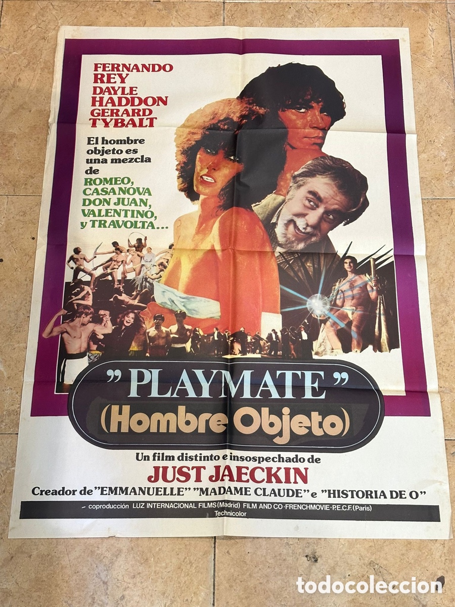 Cine: Cartel de cine original Playmate (Hombre Objeto) &ndash; Just Jaeckin &ndash; 100 &times; 70 cm