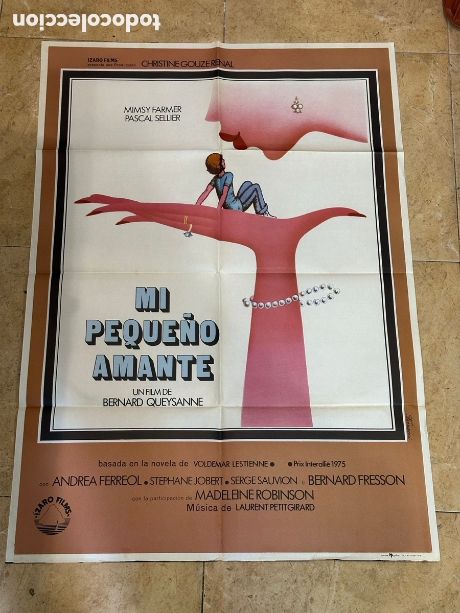 Cine: Cartel de cine original Mi peque&ntilde;o amante &ndash; Bernard Queysanne &ndash; 100 &times; 70 cm
