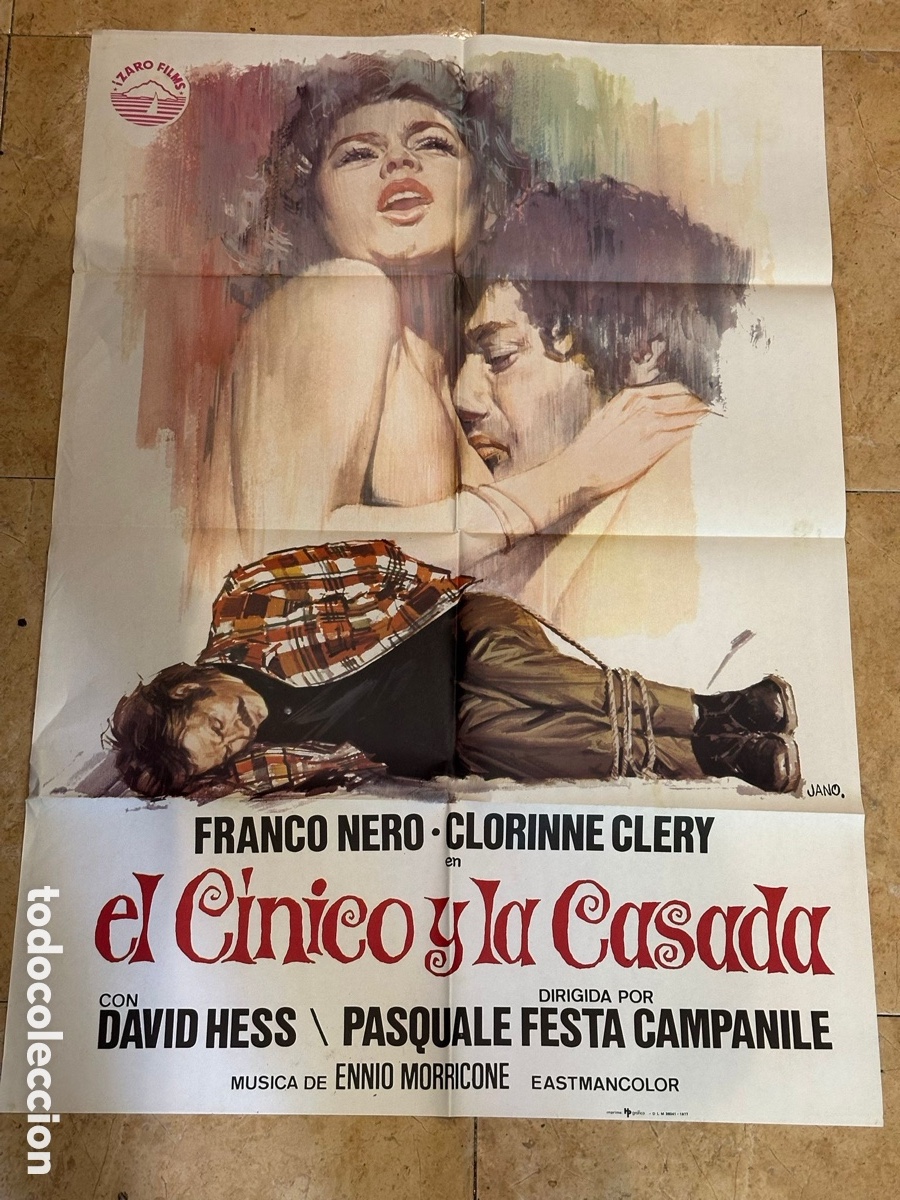 Cine: Cartel de cine original El c&iacute;nico, el infame, el violento &ndash; Franco Nero &ndash; 100 &times; 70 cm