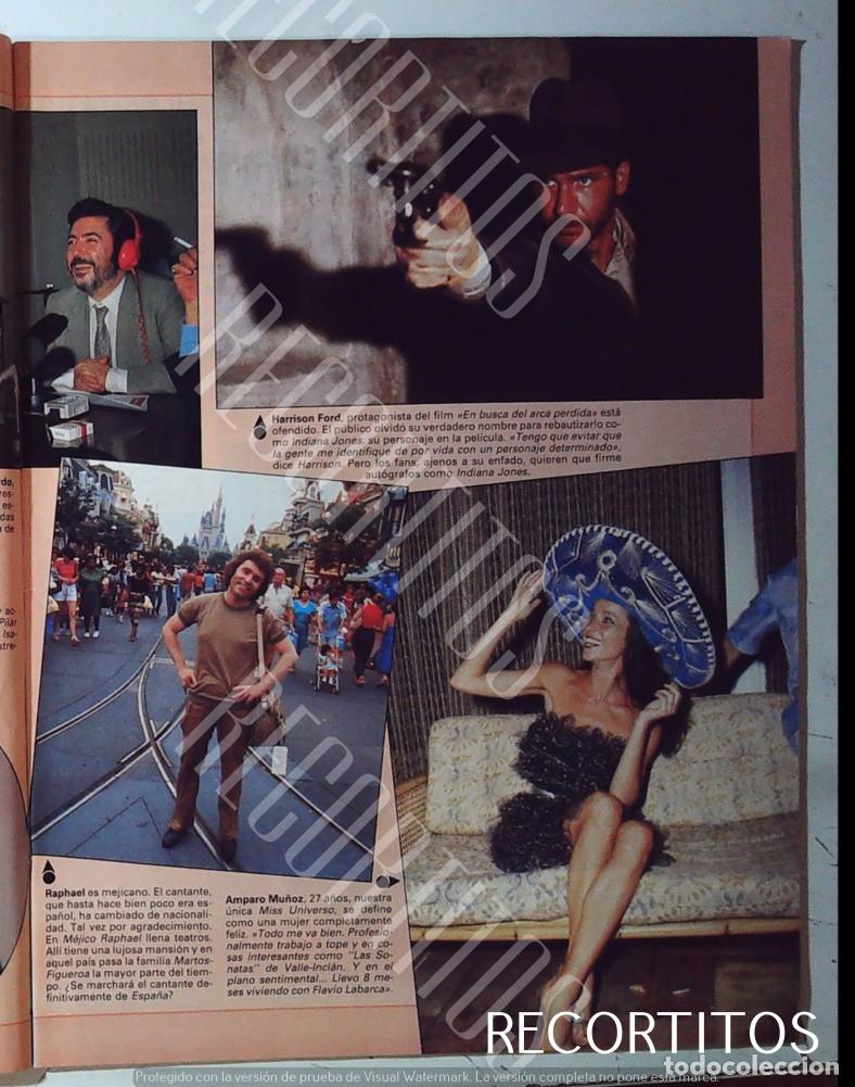 Cine: amparo mu&ntilde;oz MISS ESPA&Ntilde;A UNIVERSO INDIANA JONES HARRISON FORD RAPAHEL EN DISNEYLAND