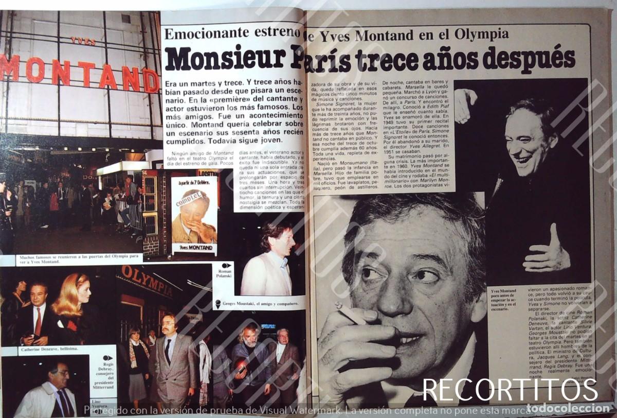 Cine: YVES MONTAND ROMAN POLANSKI EL OLYMPIA DE PARIS