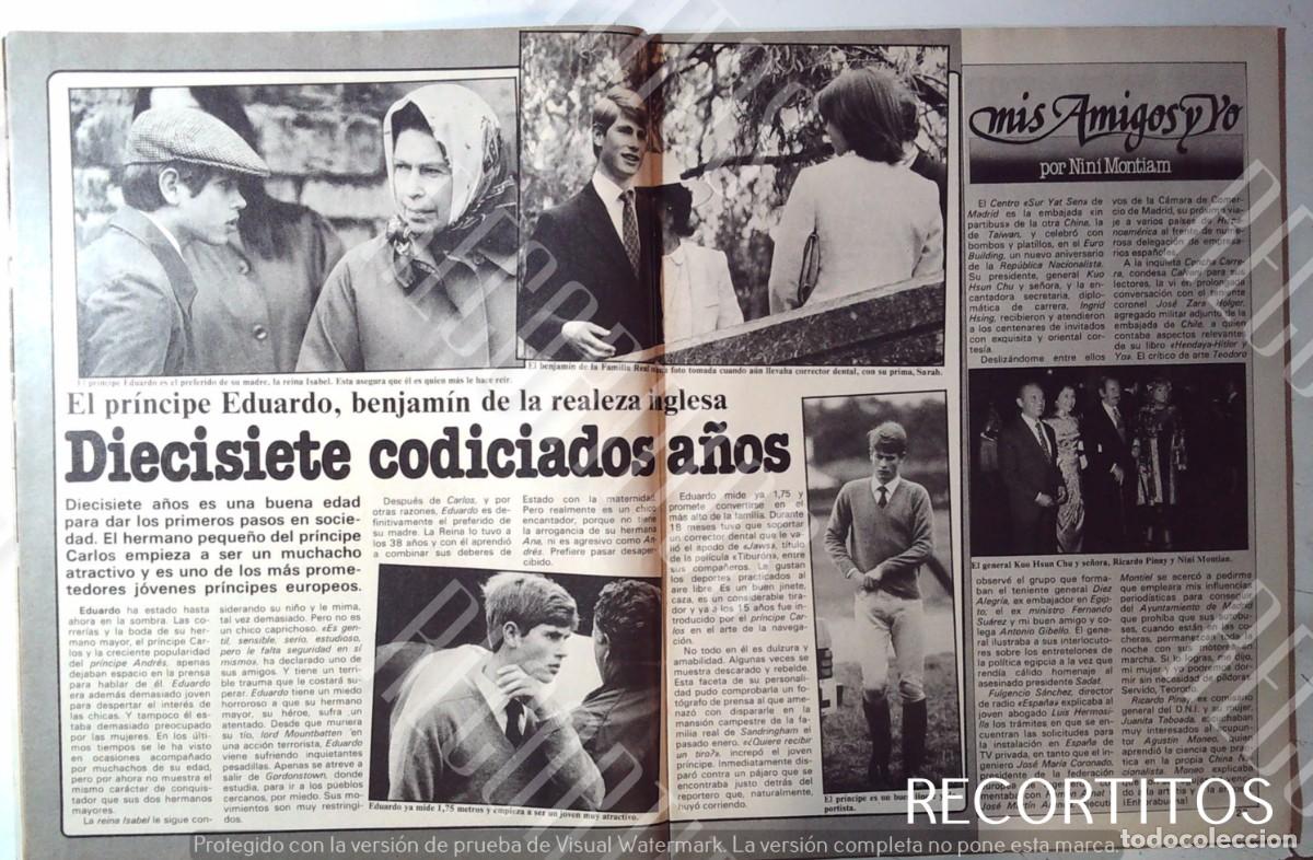 Cine: EL PRINCIPE EDUARDO EDWARD PRINCE ISABEL II ELIZABETH QUEEN NINI MONTIAN RICARDO PINAY KUO HSUN CHU