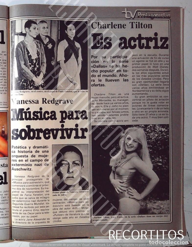 Cine: VANESSA REDGRAVE AUSCHWITZ CHARLENE TILTON DALLAS LUCY