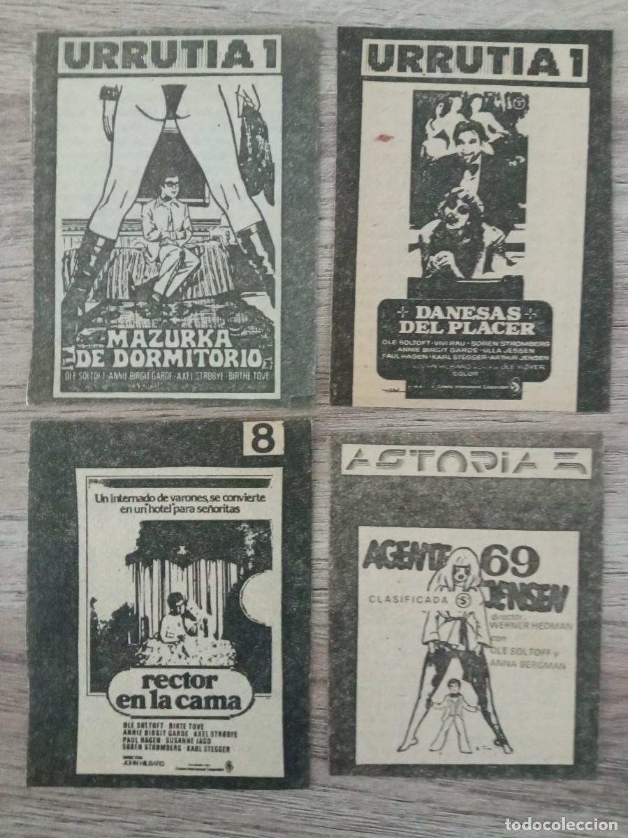 Cine: OLE SOLTOFF Y CINE ER&Oacute;TICO DANES, 4 PEQUE&Ntilde;OS RECORTES DE PERIODICOS ANTIGUOS