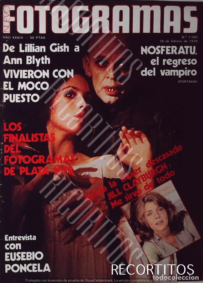 Cine: NOSFERATU ISABEL ADJANI KLAUS KINSKI RECORTE PORTADA JILL CLAYBURGHT
