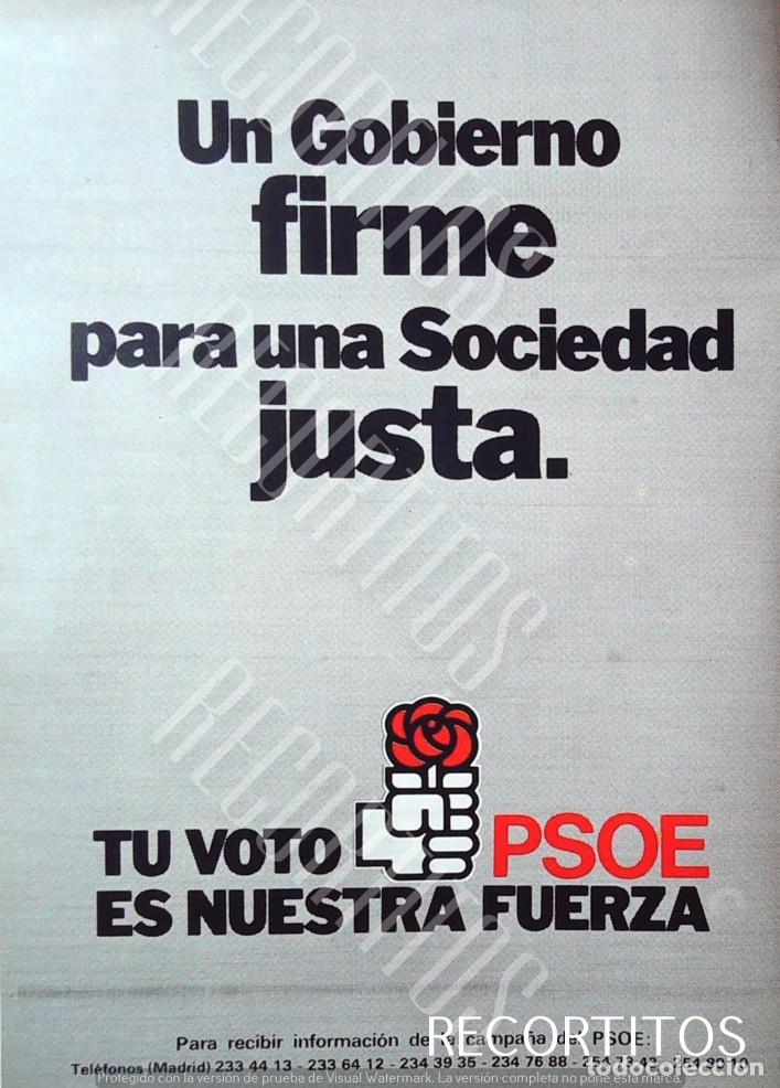 Cine: VOTA PSOE 1979 ANUNCIO PUBLICIDAD