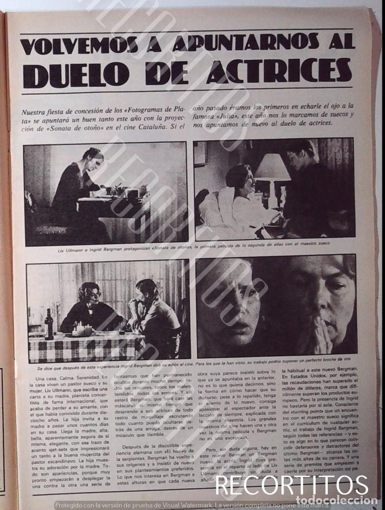 Cine: SONATA DE OTO&Ntilde;O LIV ULLMAN INGRID BERGMAN