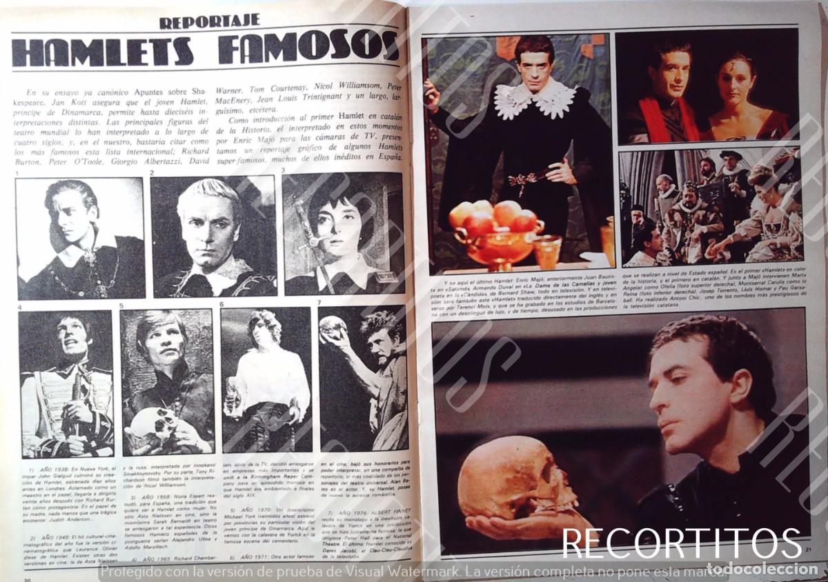 Cine: ENRIC MAJO HAMLET LAURENCE OLIVIER RICHARD CHAMMBERLAIN MICHAEL YORK ALBERT FINNEY NURIA ESPERT ALAN