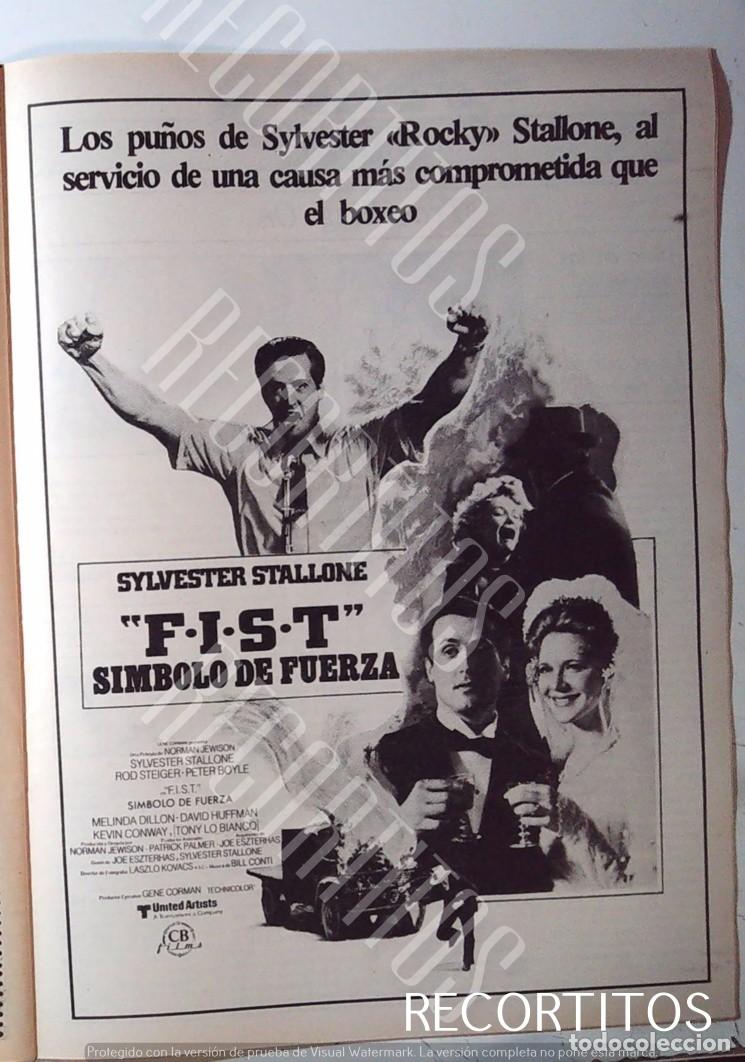 Cine: FIST SYLVESTER STALLONE ROCKY