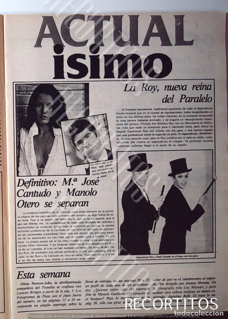 Cine: RAUL SENDER ESPERANZA ROY MARIA JOSE CANTUDO PEDRO RUIZ NADIUSKA JOHN TRAVOLTA