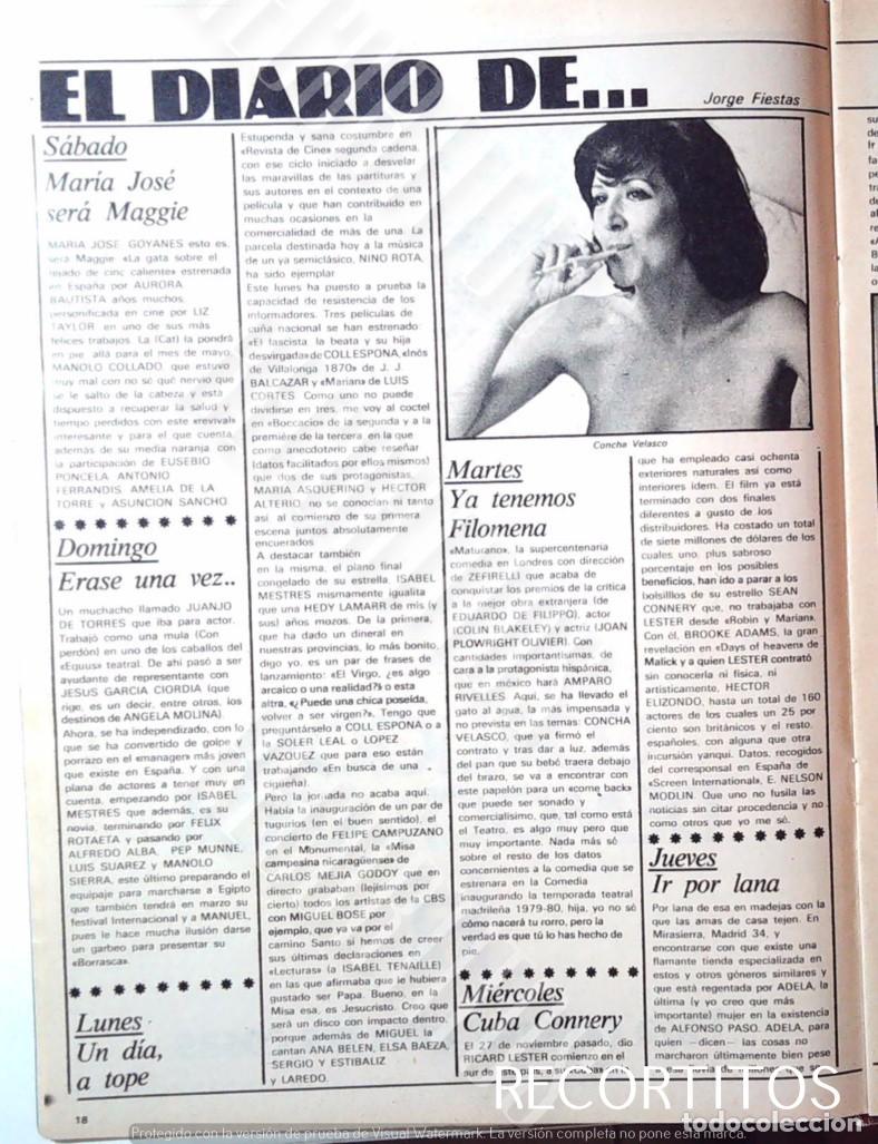 Cine: CV conchita velasco CONCHA