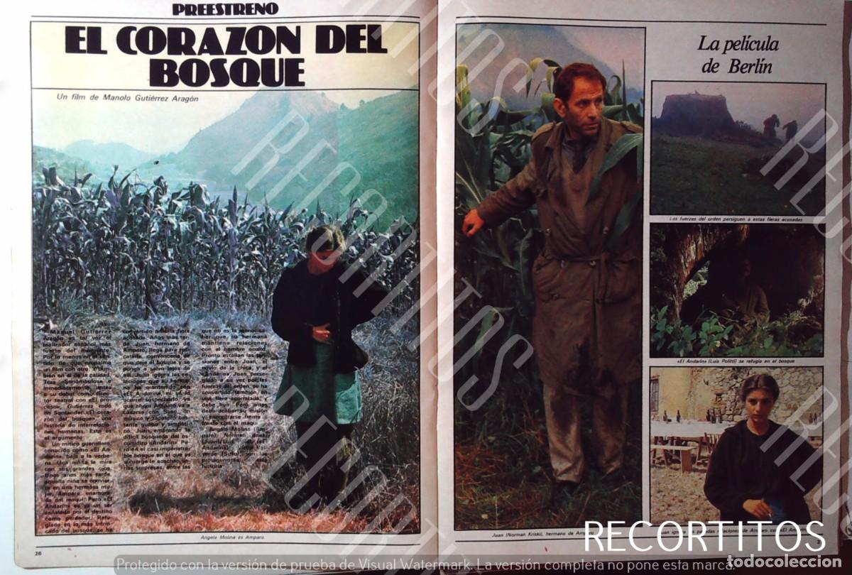 Cine: EL CORAZON DEL BOSQUE ANGELA MOLINA NORMAN KRISKI SIMONE SIGNORET JACQUES WEBER EDITH CLEVER