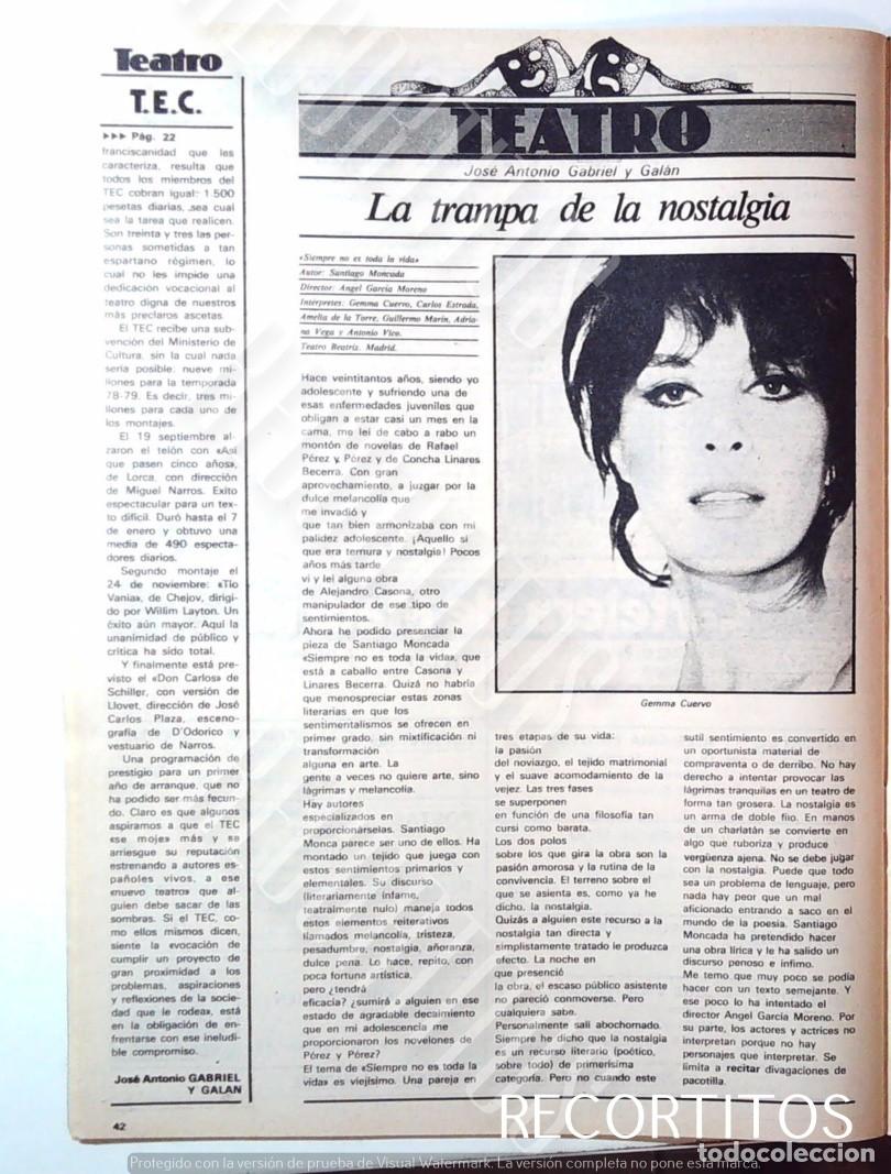 Cine: GEMMA CUERVO ANA BELEN BURT REYNOLDS LOLA GAOS