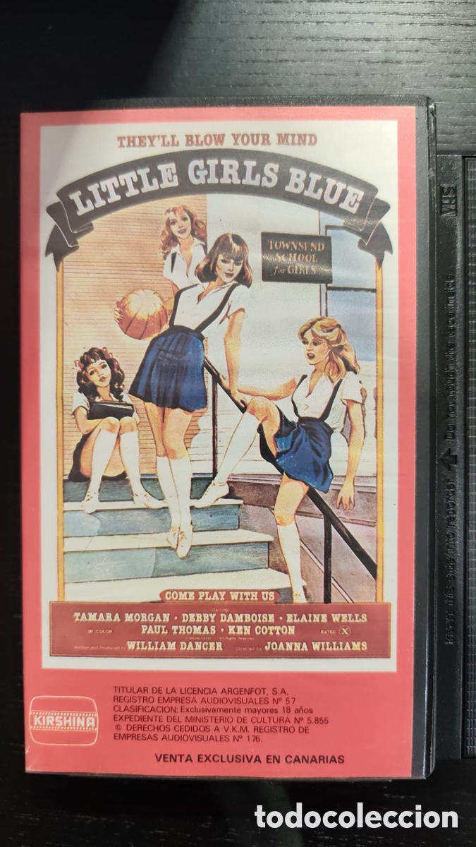 Cine: PEL&Iacute;CULA ER&Oacute;TICA VHS Little Girls Blue
