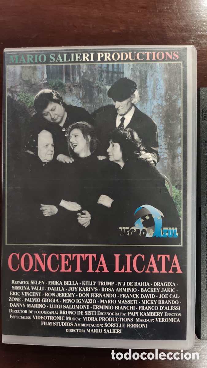 Cine: PEL&Iacute;CULA ER&Oacute;TICA VHS Concetta Licata