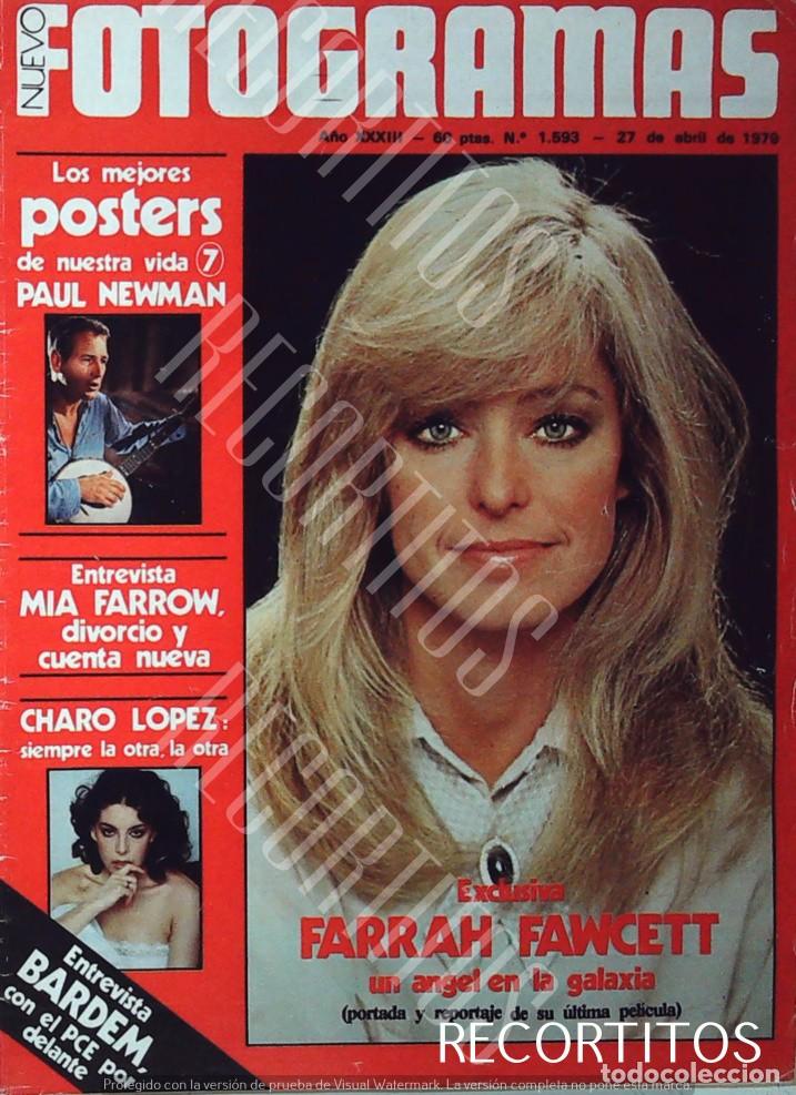 Kino: Farrah fawcett los angeles de charlie ryan oneal RECORTE PORTADA CHARO LOPEZ PAUL NEWMAN
