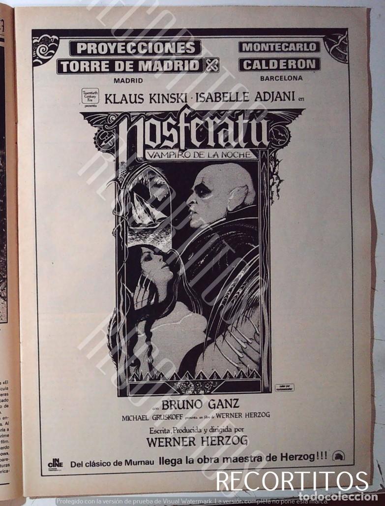 Cinema: NOSFERATU ISABEL ADJANI KLAUS KINSKI