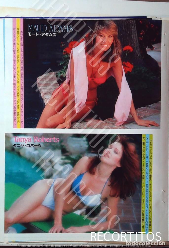 Cine: 1983 RECORTE PIN UP TANYA ROBERTD LOS ANGELES DE CHARLIE MAUD ADAMS JAMES BOND 007