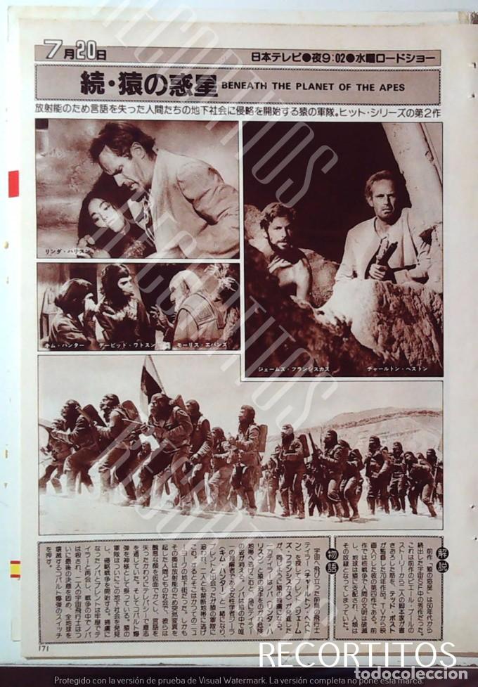 Cine: EL PLANETA DE LOS SIMIOS CHARLTON HESTON 1983 JAPAN JAMES FRANCISCUS KIM HUNTER LINDA HARRIS BENEATH