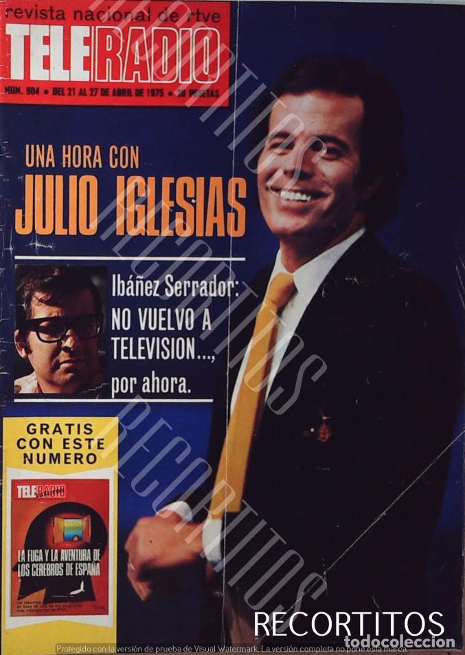 Cine: RECORTE PORTADA DE JULIO IGLESIAS CHCHO IBA&Ntilde;EZ SERRADOR