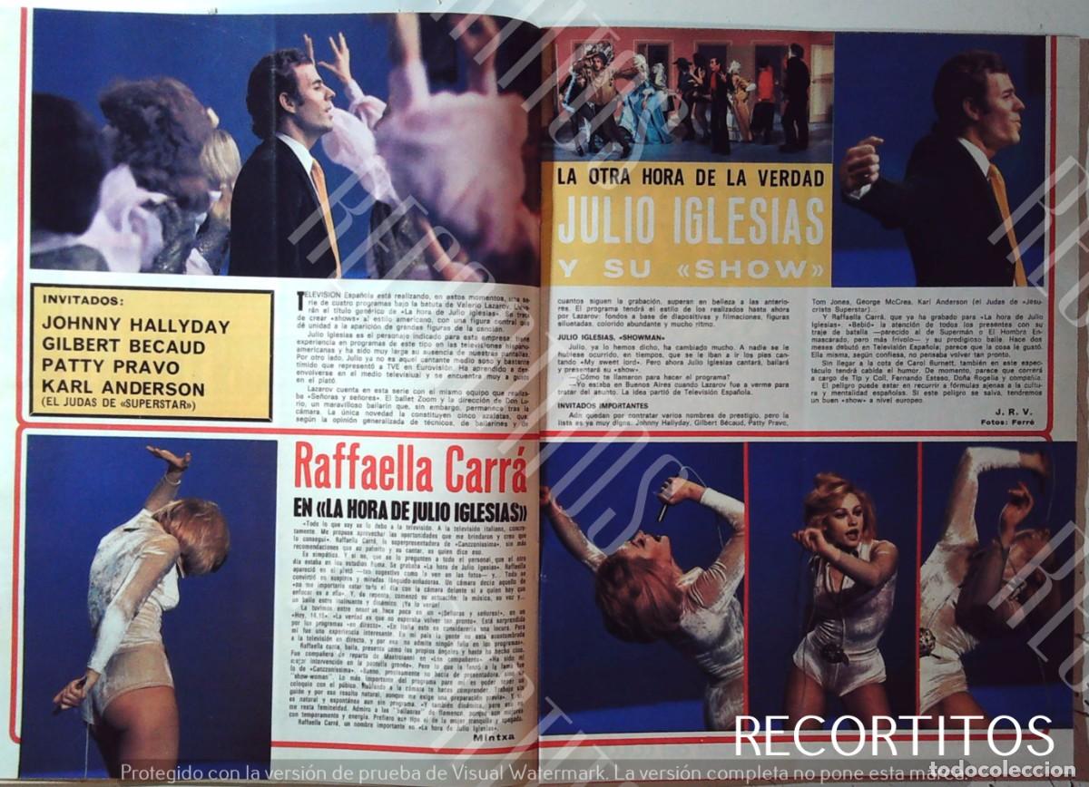 Cine: RAFFAELLA CARRA RAFAELA RAFAELLA JULIO IGLESIAS