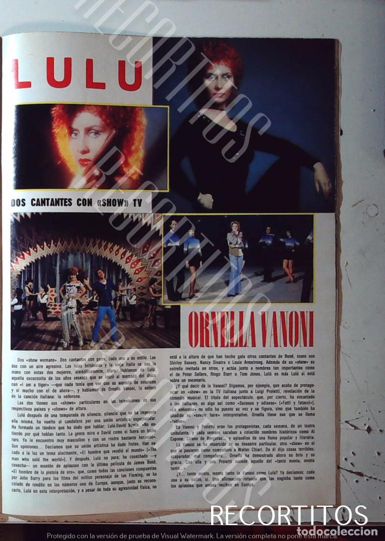 Cine: LULU ORNELLA VANONI CANTANTES