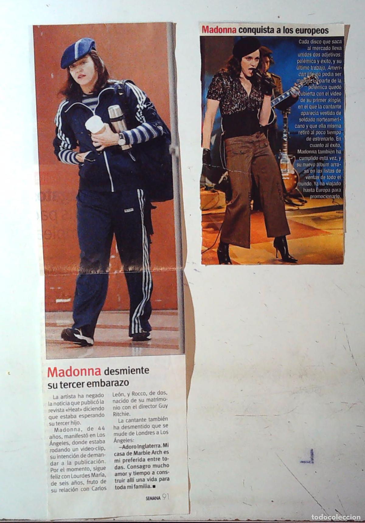 Cine: RECORTE CLIPPINGS MADONNA AMERICAN LIFE