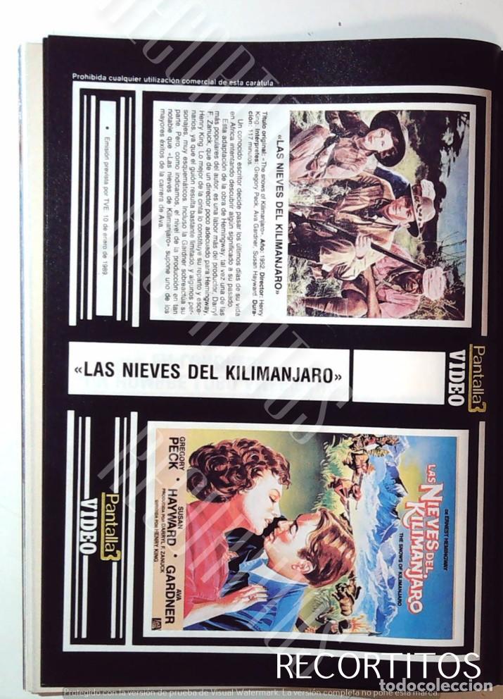 Cine: las nieves del kilimanjaro ava gardner gregory peck susan hayward