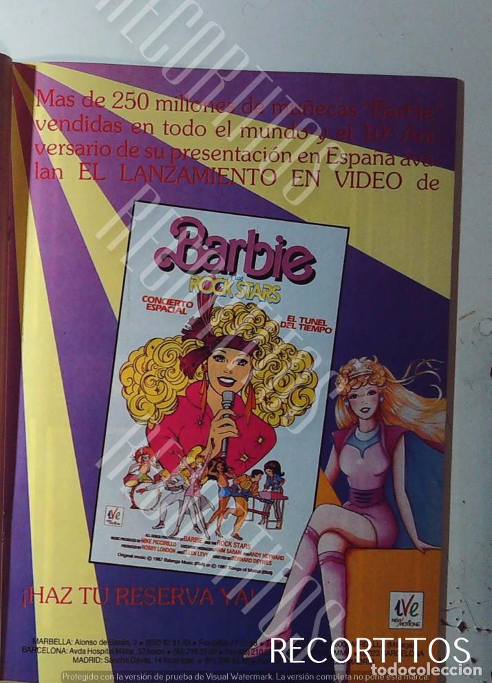 Cine: barbie rock star el tunel del tiempo concierto espacial en vhs anuncio publlicidad