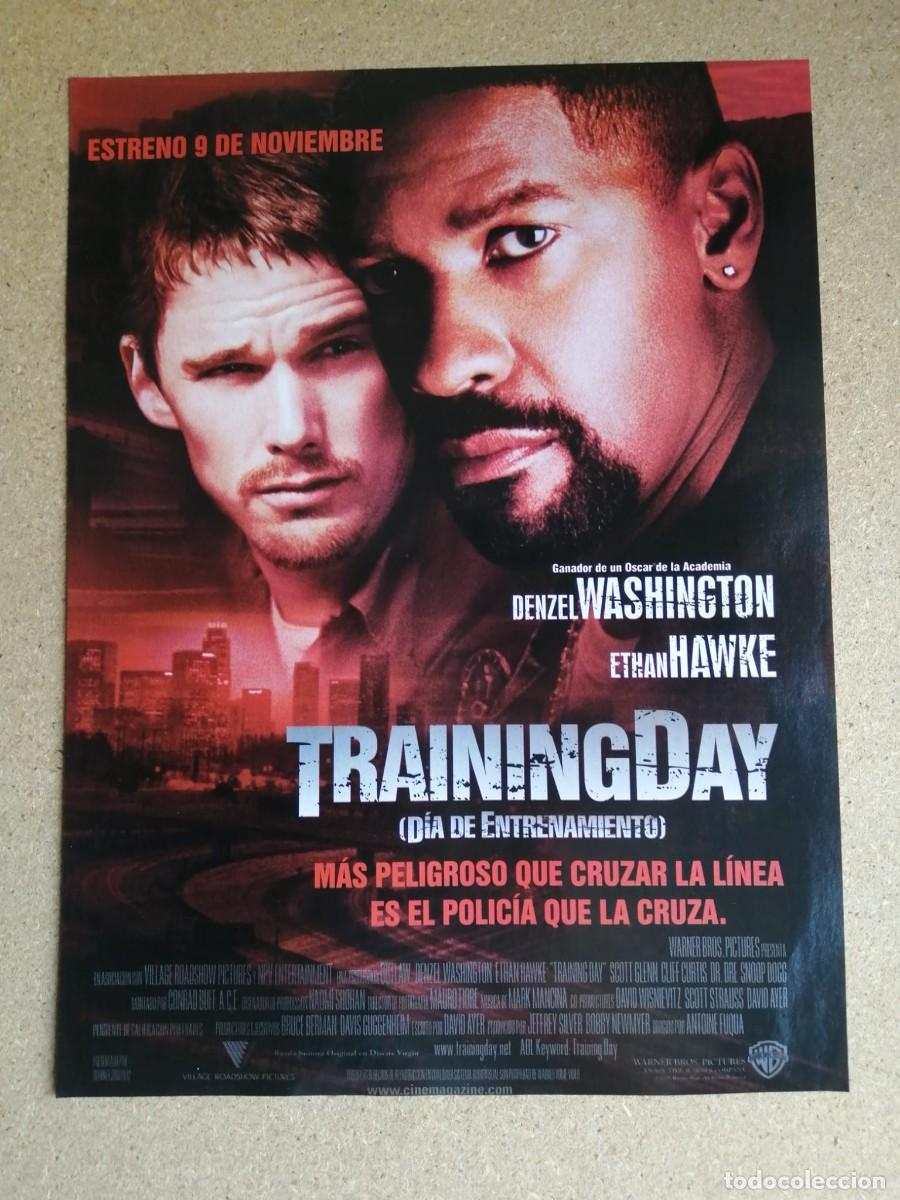 Cine: ANUNCIO CINE. TRAINING DAY (DENZEL WASHINGTON - ETHAN HAWKE)