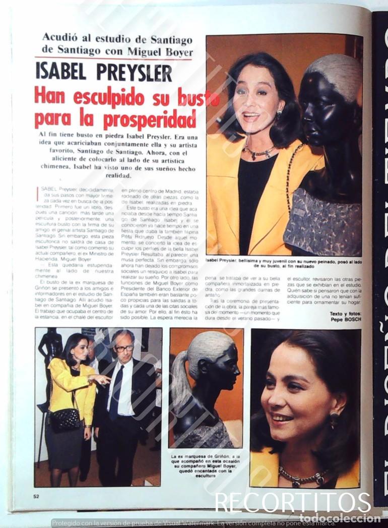 Cine: ipy isabel preysler boyer esculpida en bronce