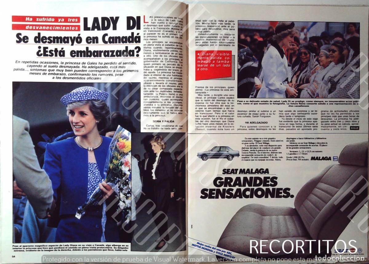 Cine: lady di diana de gales desmayo en canada