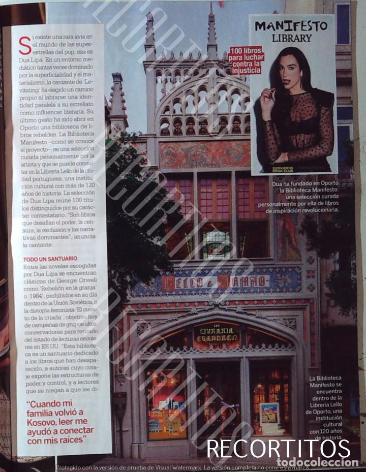 Cine: dua lipa sus libros en oporto