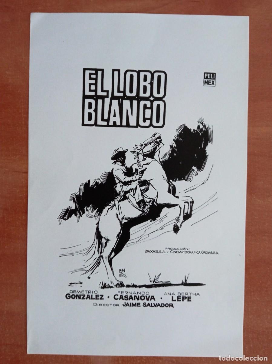 Cine: EL LOBO BLANCO, CLICH&Eacute; DE PRENSA, 21,5 X 13,5 CM.