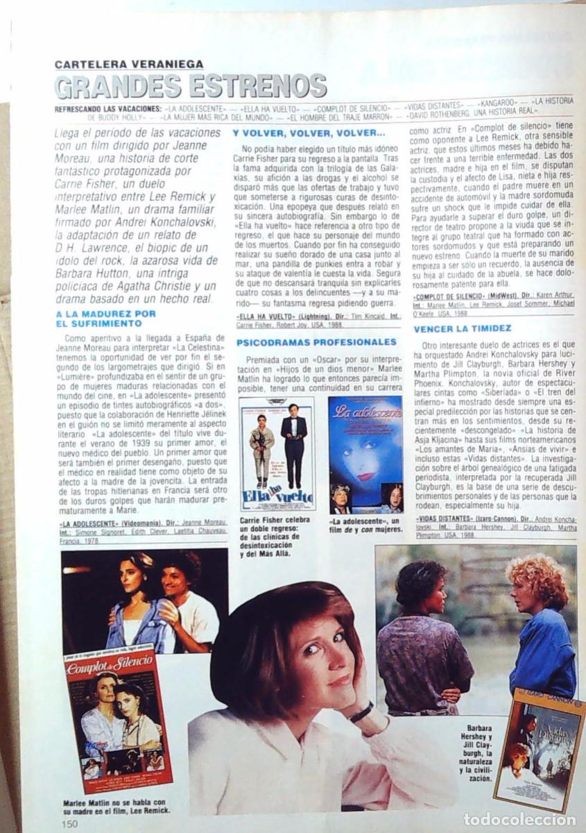 Cine: CARRIE FISHER BARBARA HERSHEY JILL CLAYBOURGH