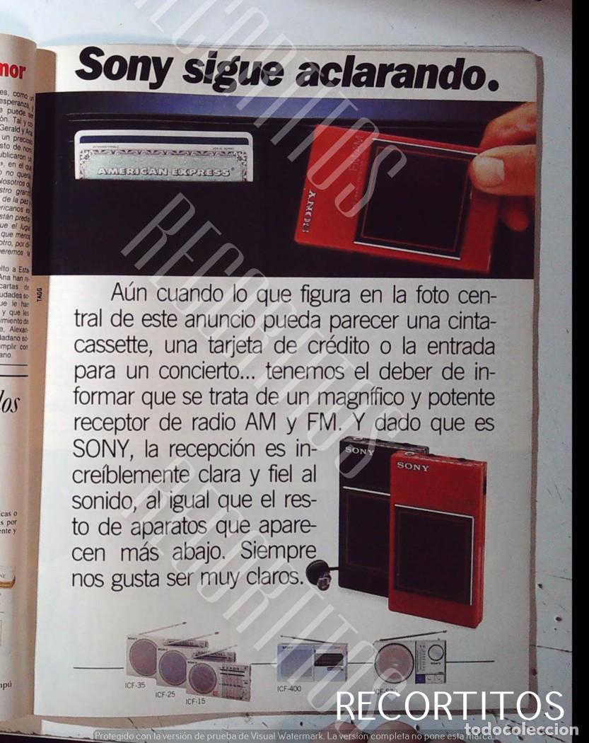 Cine: SONY MINI RADIO 85 ICF